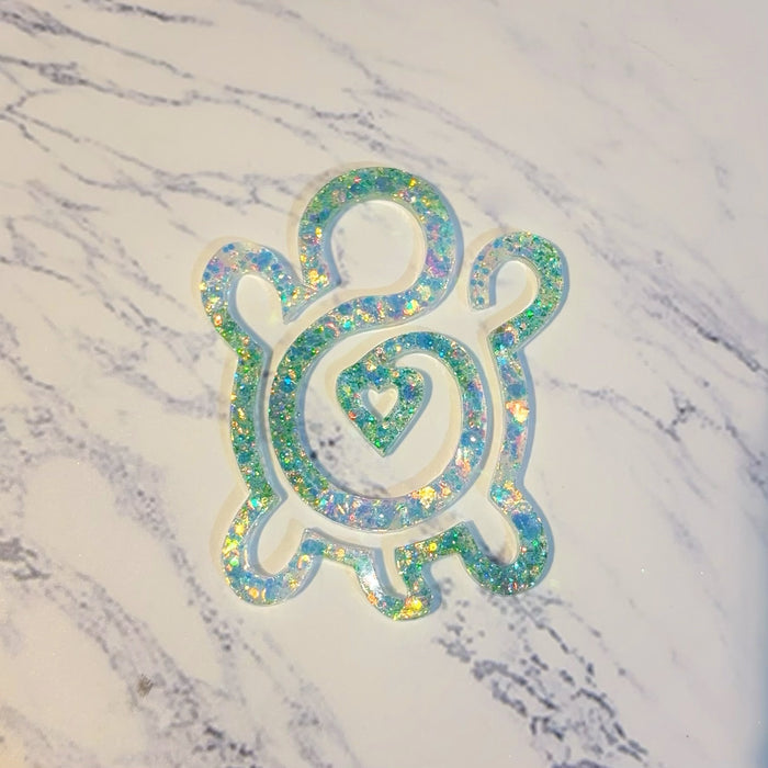 Handmade Heart Turtle Bookmark Resin Mold