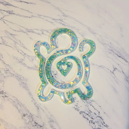 Handmade Heart Turtle Bookmark Resin Mold