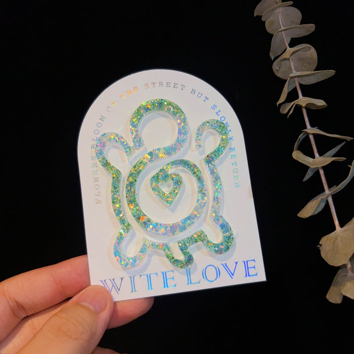Handmade Heart Turtle Bookmark Resin Mold