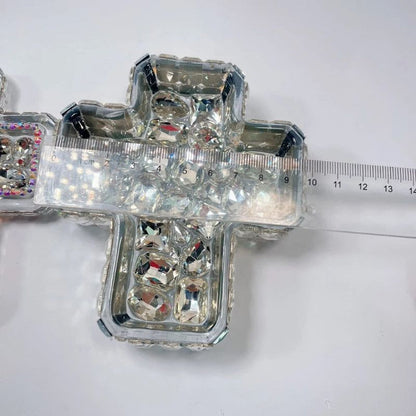 Handmade Large  Diamond Cross Storage Box Resin Molds