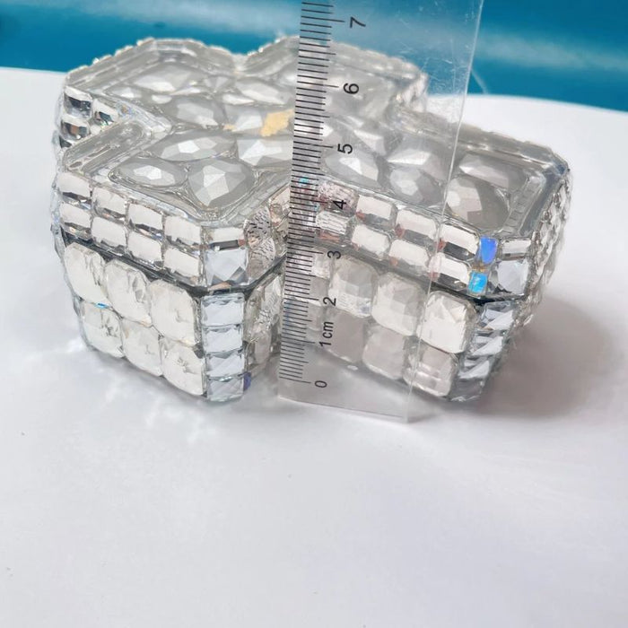 Handmade Large  Diamond Cross Storage Box Resin Molds