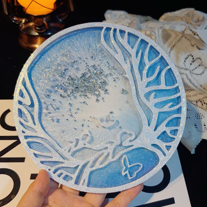 Handmade Mother Holding Child Tree of Life Hanging Ornament Resin Mold
