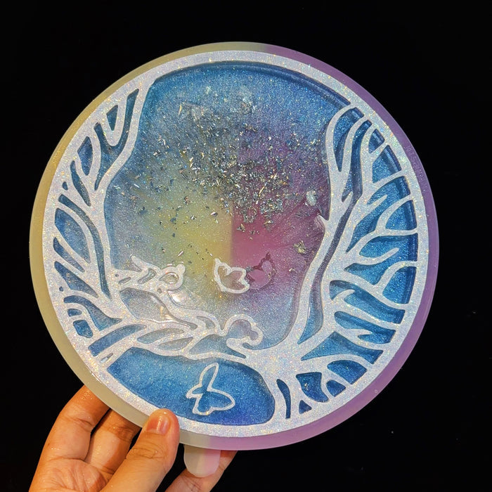 Handmade Mother Holding Child Tree of Life Hanging Ornament Resin Mold