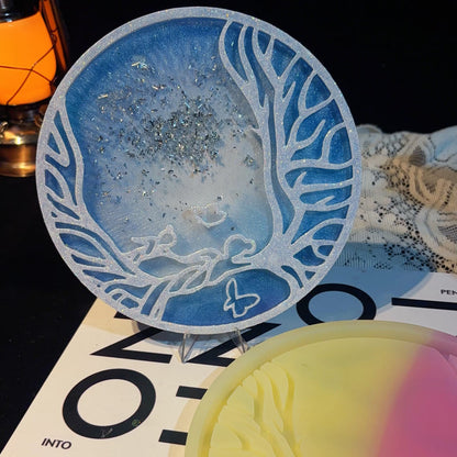 Handmade Mother Holding Child Tree of Life Hanging Ornament Resin Mold