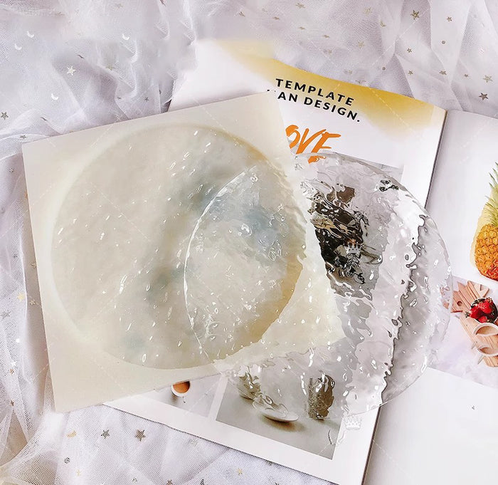 Handmade Round Water Ripple Tray Resin Mold