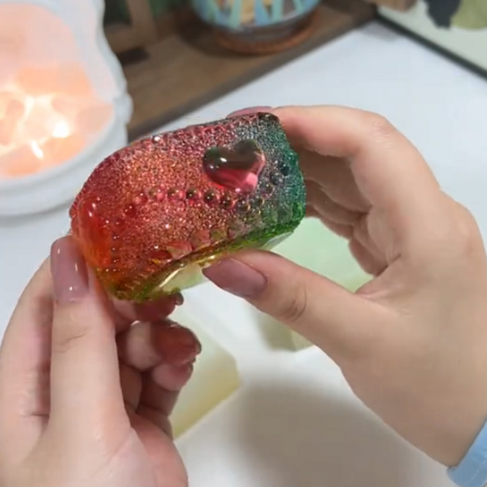 Handmade Small Diamond Heart Storage Resin Mold