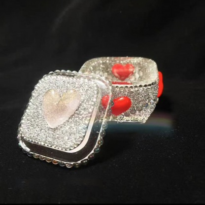 Handmade Small Diamond Heart Storage Resin Mold