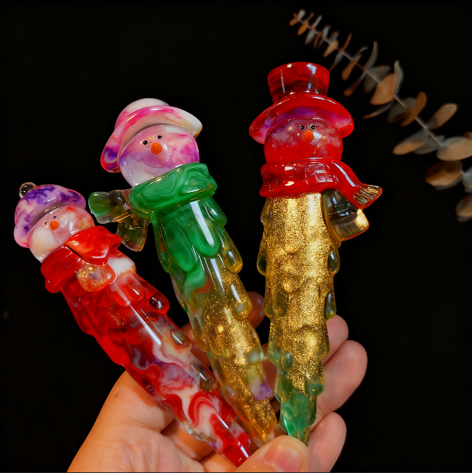 Handmade Snowman Icicle Hanging Resin Mold
