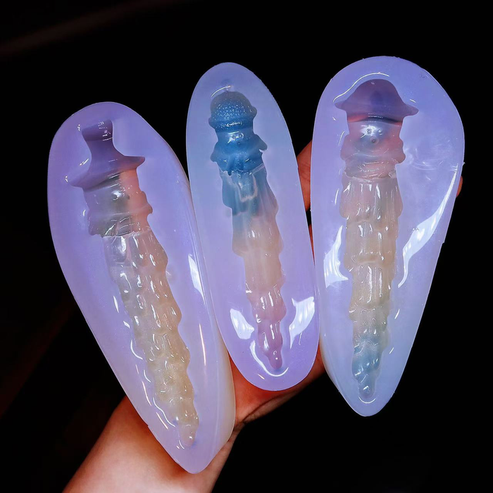 Handmade Snowman Icicle Hanging Resin Mold