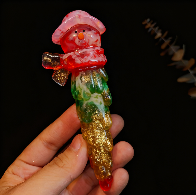 Handmade Snowman Icicle Hanging Resin Mold