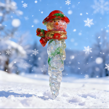 Handmade Snowman Icicle Hanging Resin Mold