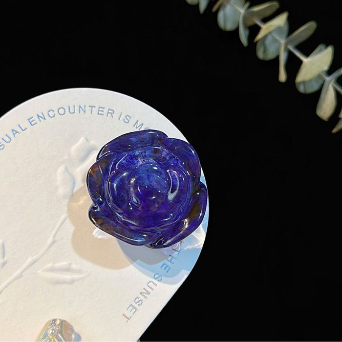 Handmade Water Ripple 3D Rose Ornament Resin Mold