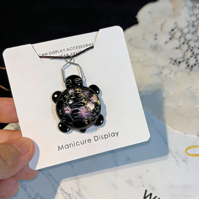Handmade Water Ripple Turtle Pendant Resin Mold with Hole