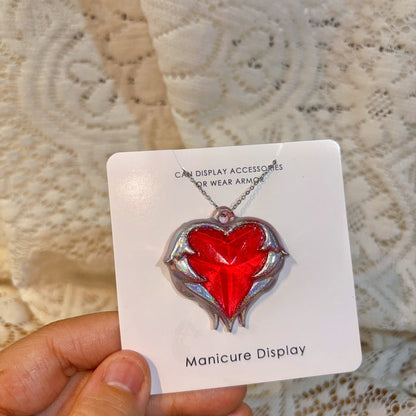 Handmade Winged Heart Jewelry Resin Mold