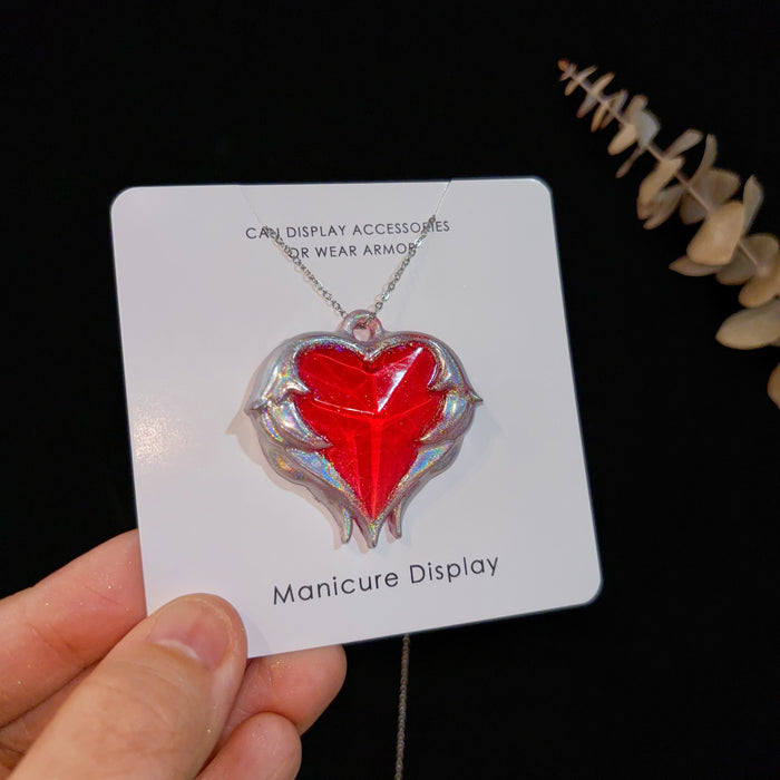Handmade Winged Heart Jewelry Resin Mold