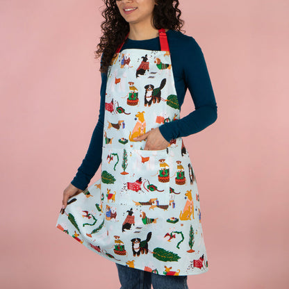 Holiday Hounds Christmas Apron