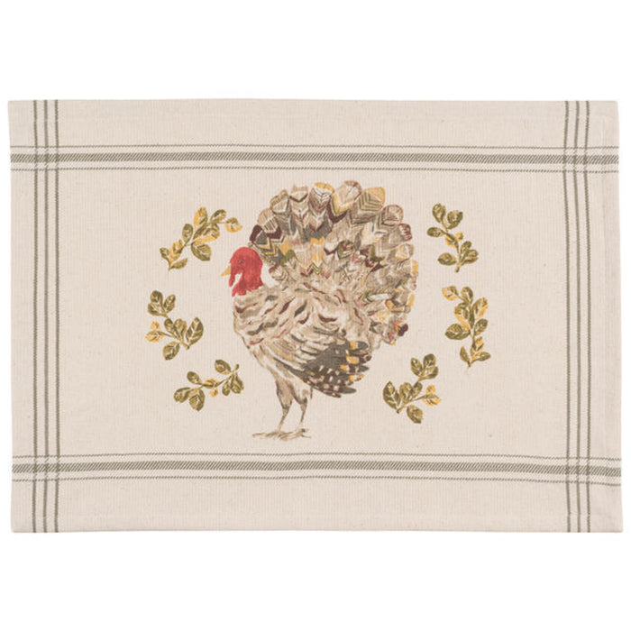 Holiday Turkey Placemat 12 x 18 inches
