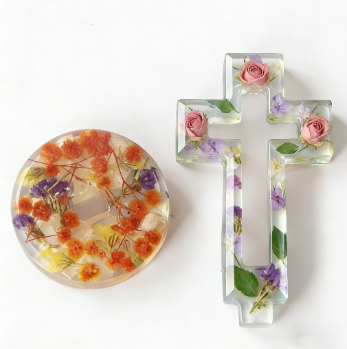 Hollow Cross Ornament Resin Mold