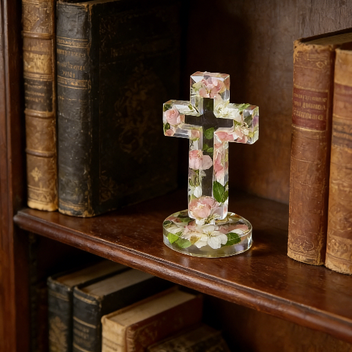Hollow Cross Ornament Resin Mold