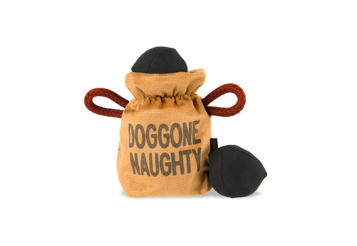 Play Pet Brands dog toys Home For the Holidays Fur-Ever Naughty Christmas Plush Dog Toy Set - 3 Pc