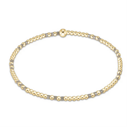 Hope Joy Pattern 2mm Bead Bracelet