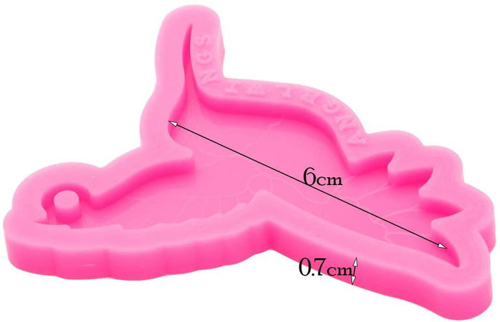 Lovely Hummingbird Style Silicone Mold Resin Keychain Mold - IntoResin