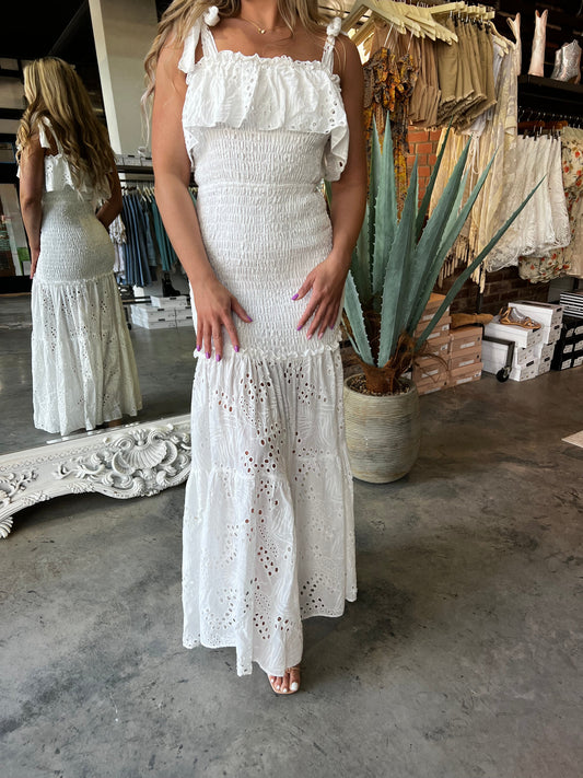 Skye Smocked Maxi Dress FINAL SALE