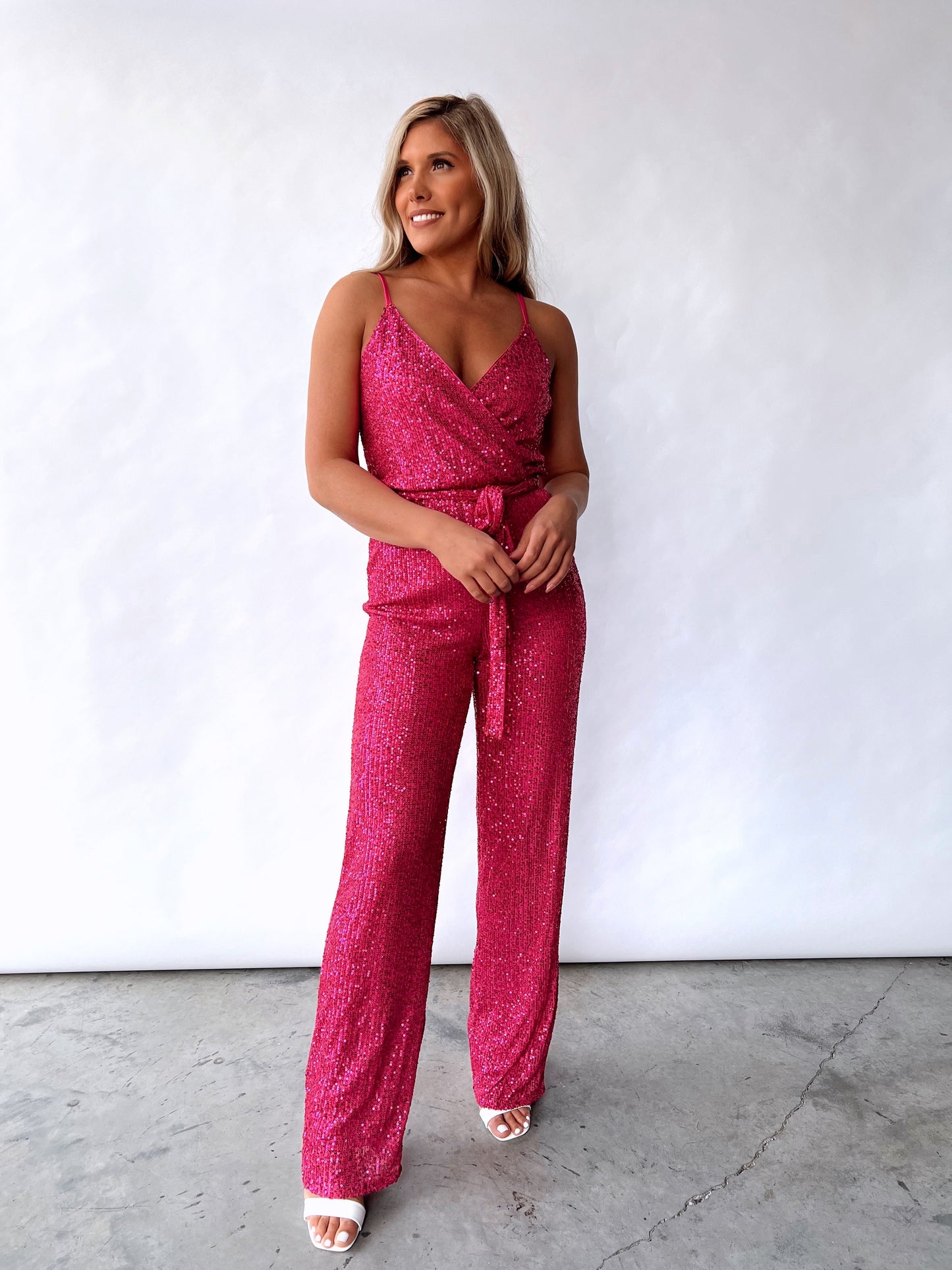 Hot Stuff Sequin Jumpsuit FINAL SALE