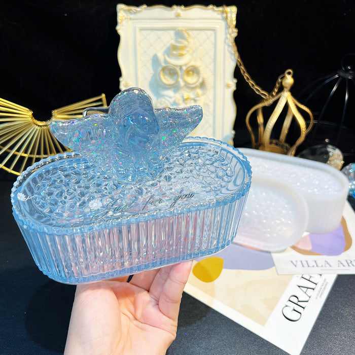 IntoResin Oval Diamond Storage Box Resin Mold