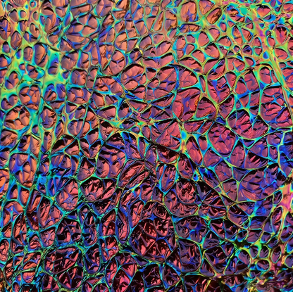 Iridescent Dichroic Film for Resin Art – Cyan-Blue-Violet Shimmer Effect