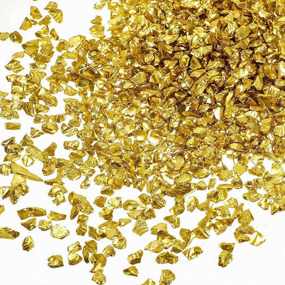 (US ONLY)Irregular Polished Crushed Glass, 100g Metallic Glass Chips for DIY Decoration (US ONLY) - IntoResin