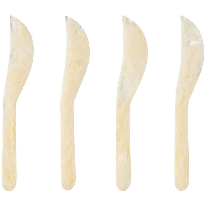 Ivory Resin Spreader Set of 4