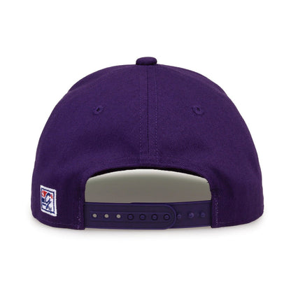 James Madison Dukes Retro Circle Snapback - Purple, alternate view 3