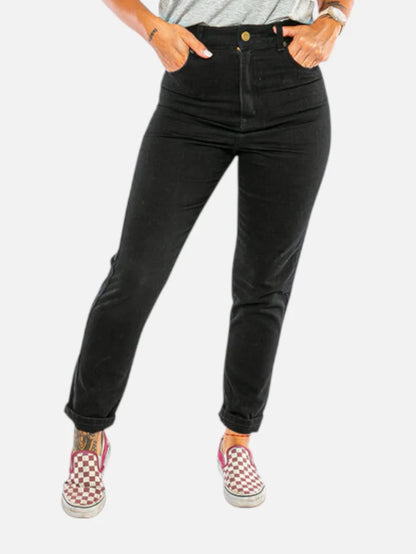 Jean Rip Curl Je Mom Mujer Negro