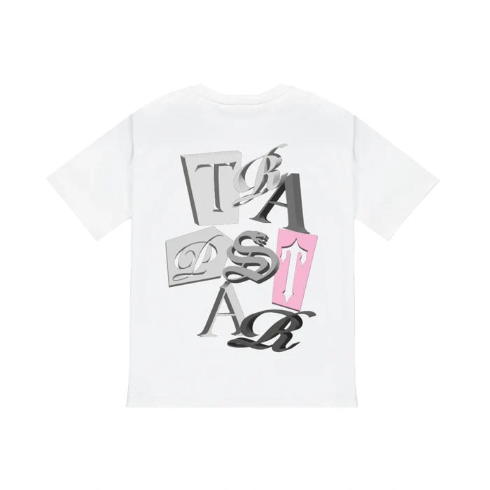 Koszulka Trapstar TS Script Tee - White/Pink TRAPSTAR Koszulki