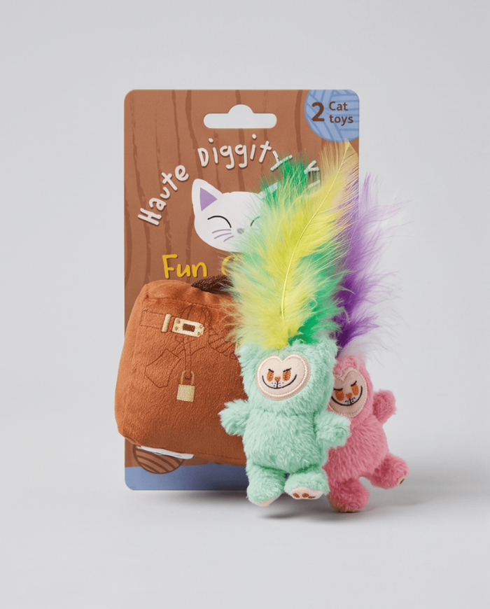Haute Diggity Dog Haute Diggity Dog - Lameowow Handbag Catnip Cat Toy with Feathers