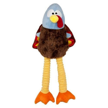 Huxley & Kent Dog Toys Lankies Feathertail Turkey Fall Season Plush Squeaky Dog Toy