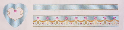 Needlepoint Large Heart Box Canvas