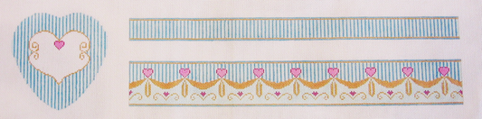 Needlepoint Large Heart Box Canvas