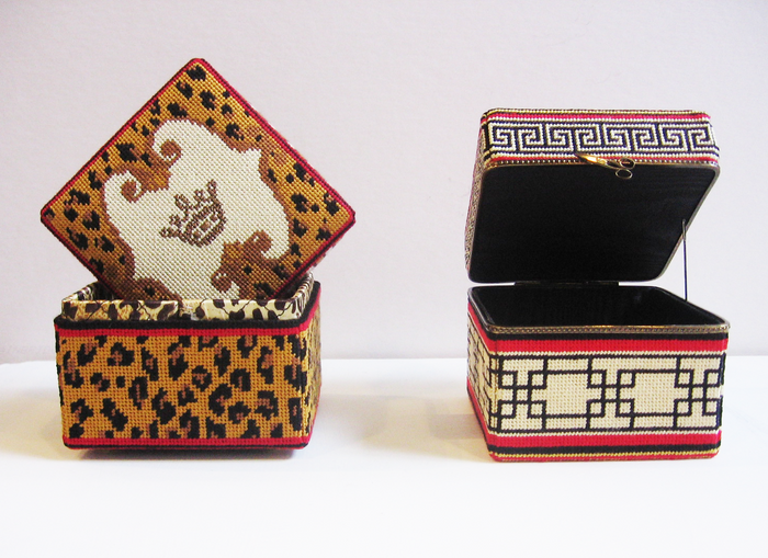 Large Square Asian Design Box