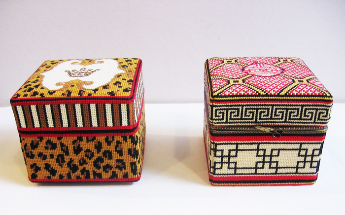 Large Square Asian Design Box