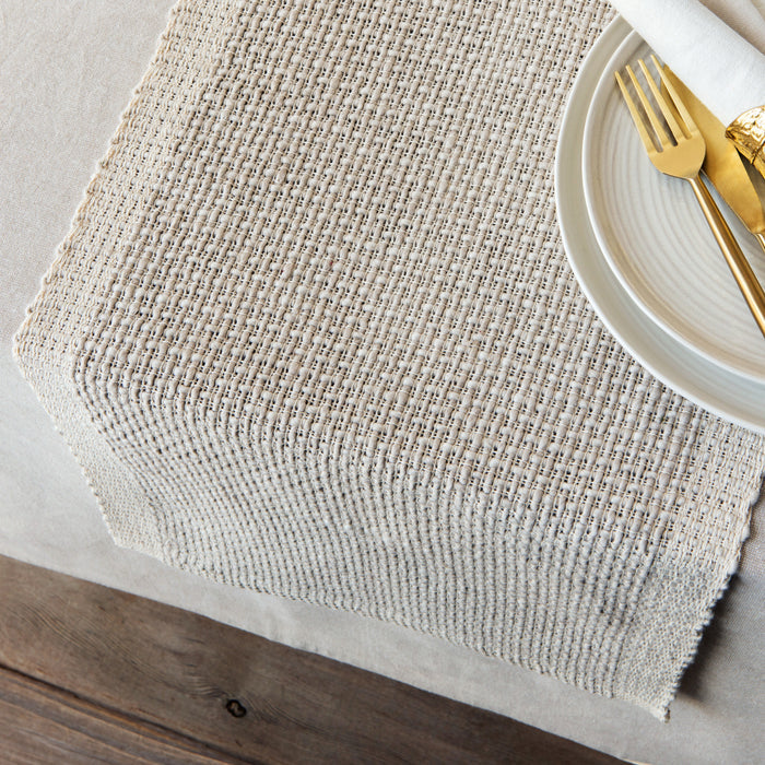 Lattice Table Runner - Dove Gray