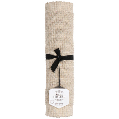 Lattice Table Runner - Dove Gray