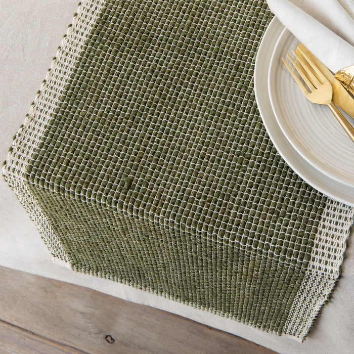 Lattice Table Runner - Olive Branch