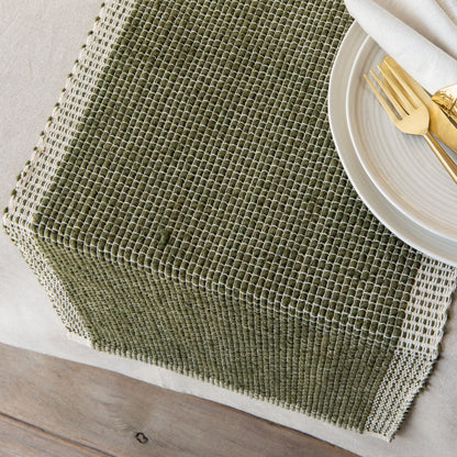 Lattice Table Runner - Olive Branch