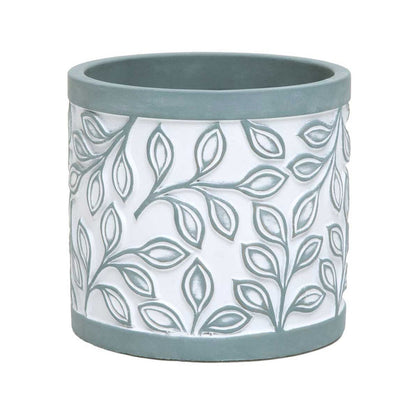 Laurel Leaf Concrete Pot