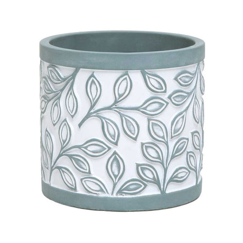 Laurel Leaf Concrete Pot