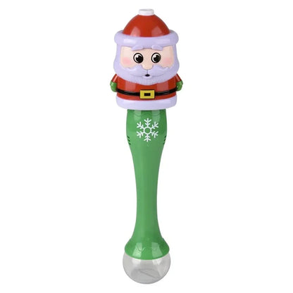 Light Up Santa Bubble Wand