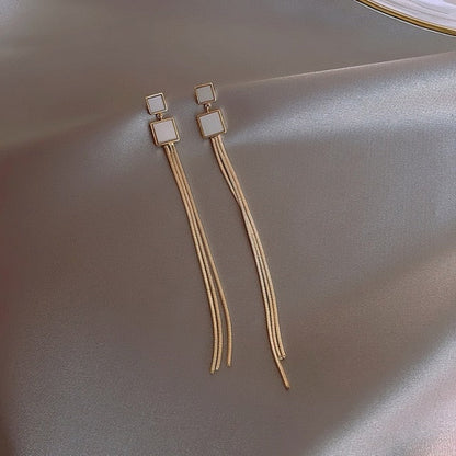 Long Drop Fashion Earrings for Women with Heart Tassel  or Crystal Bow or Butterfly Design