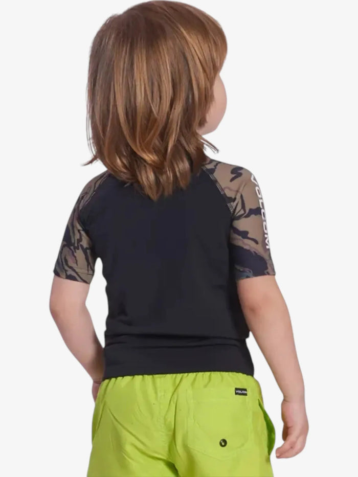 Lycra Volcom Solid Niño Verde Camuflado